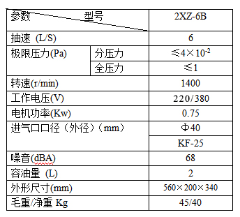 2XZ-6B直联旋片真空泵